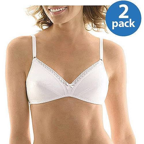 HANES ® 100% Cotton Lined Wire Free Bra
