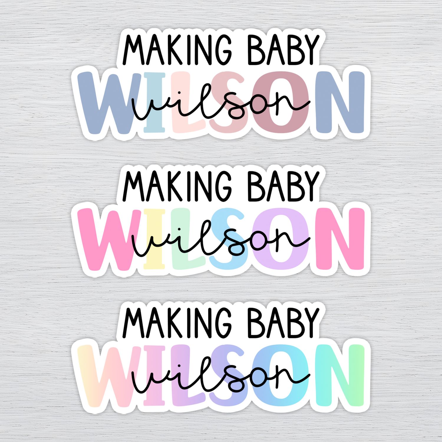 IVF Custom Name Sticker Gift