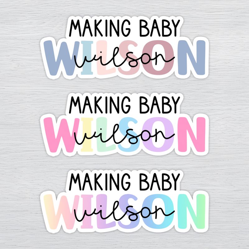 IVF Custom Name Sticker Gift IVF Custom Name Sticker Gift