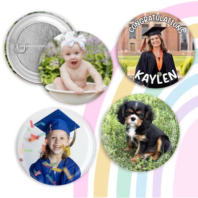 Custom Photo Button Pins Custom Photo Button Pins