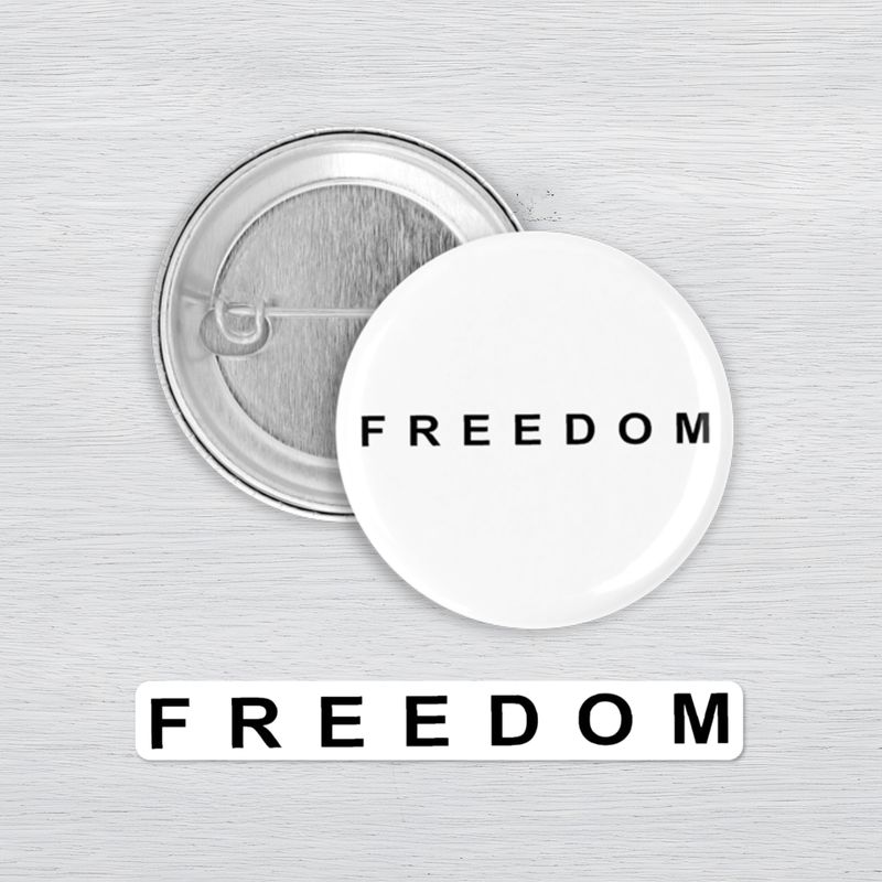 Freedom Button & Sticker Freedom Button & Sticker