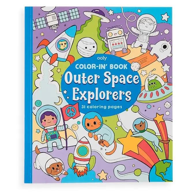Coloring Book Outer Space Explorers