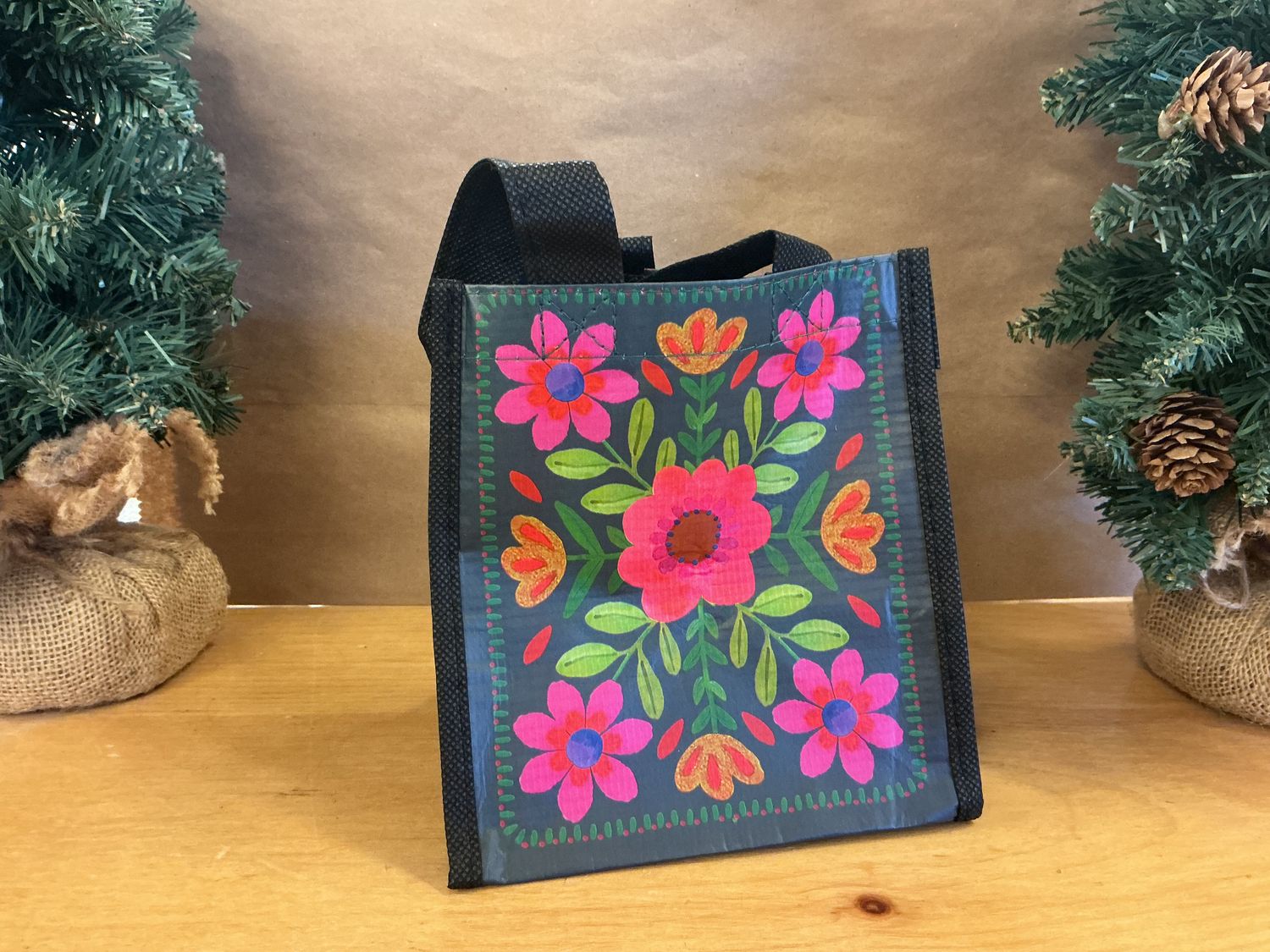Dark Floral - Mini - Reusable Bag