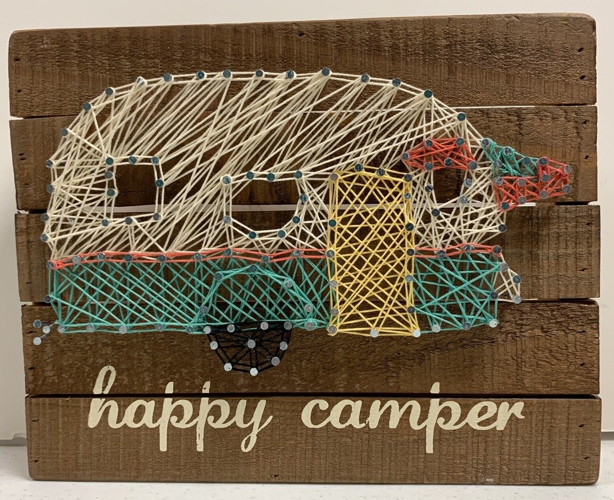 Happy Camper Stitch Art