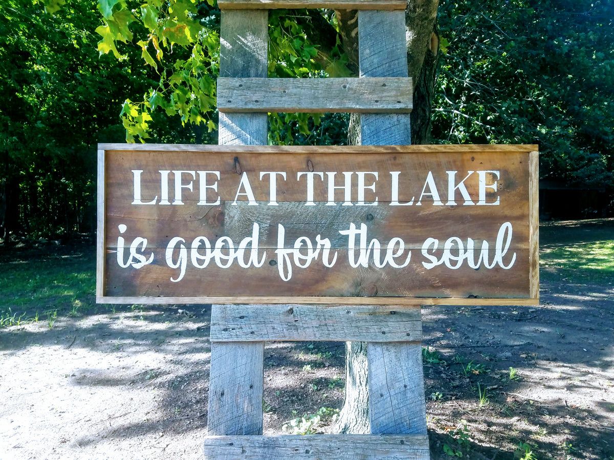 Life Is Good On The Lake Sign