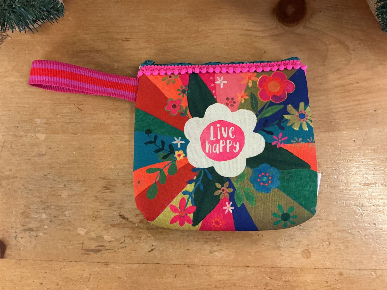 Live Happy - Neoprene Pouch