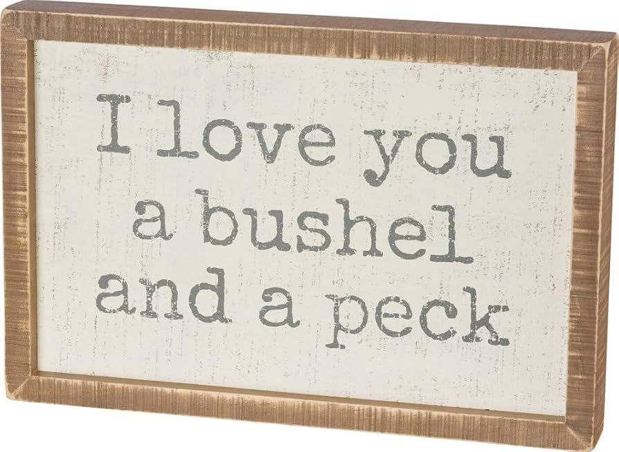 sign - a bushel and a peck