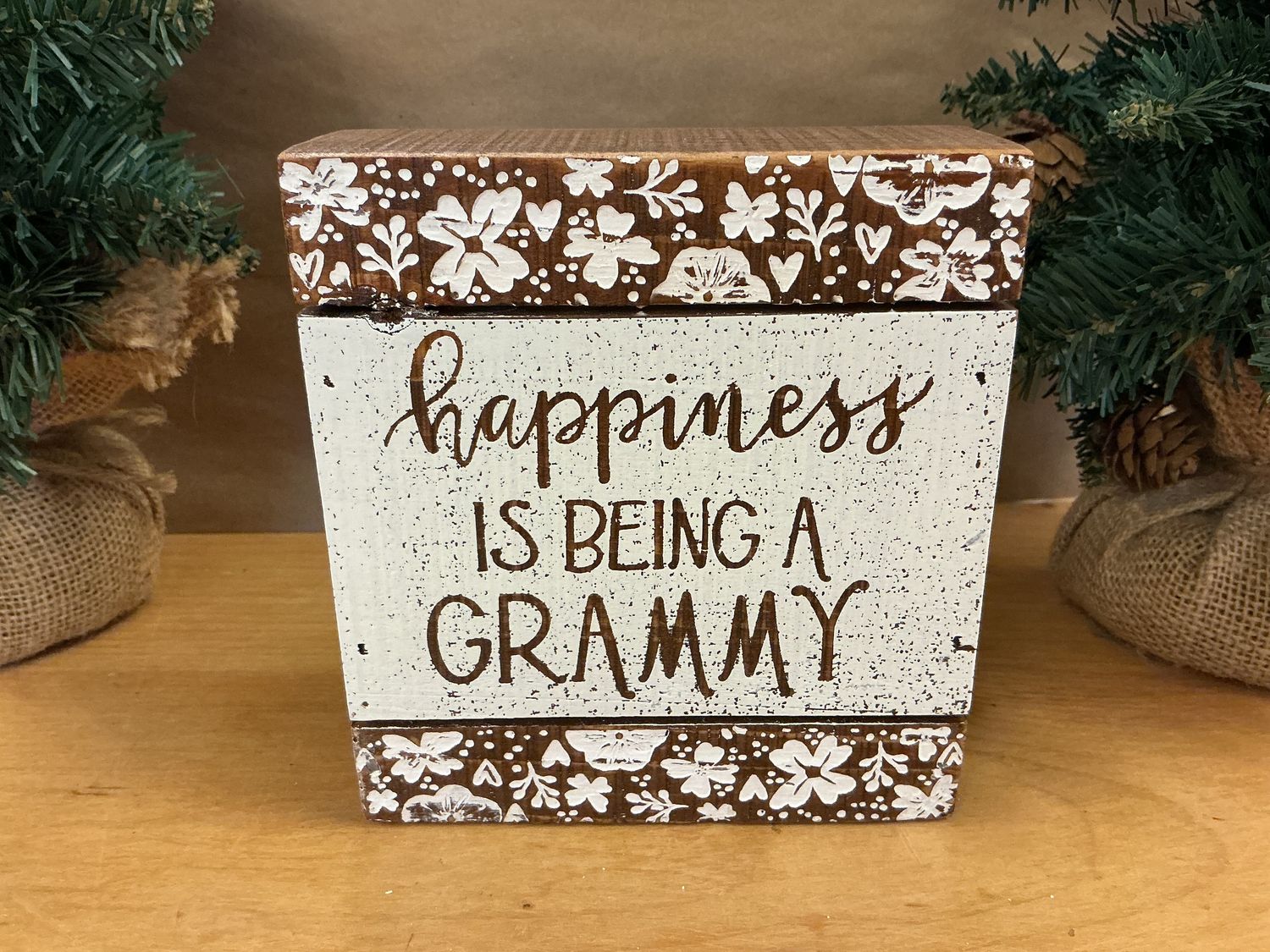 Being A Grammy - Wooden Slat Box Sign
