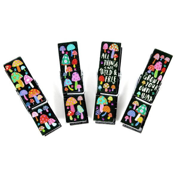 Black Mushroom Happy Clips