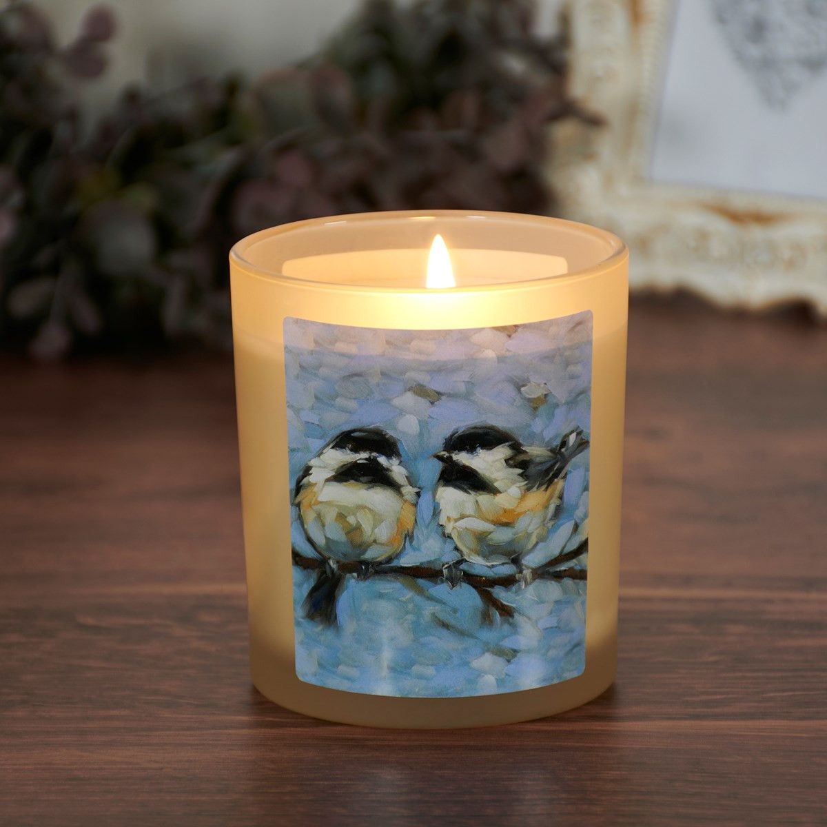 Chickadee Friends Candle