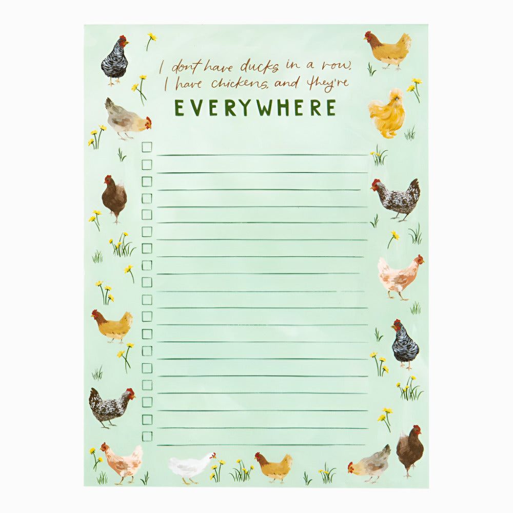 Chickens Everywhere Notepad