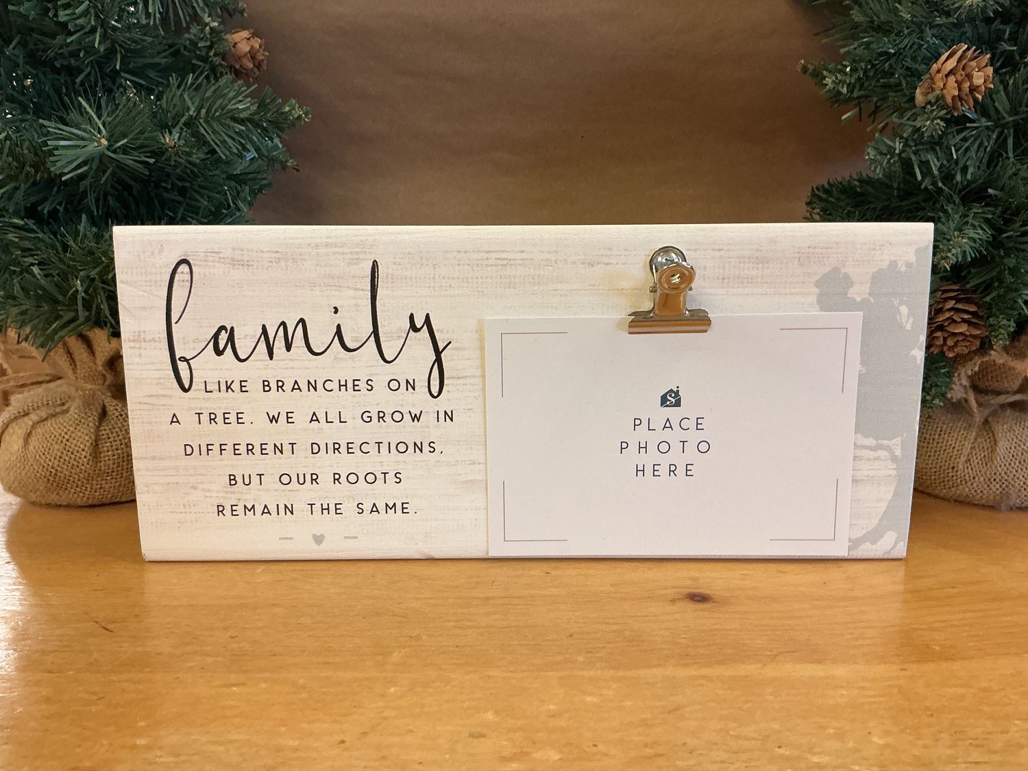 Wooden Family Like Branches Frame - Sign