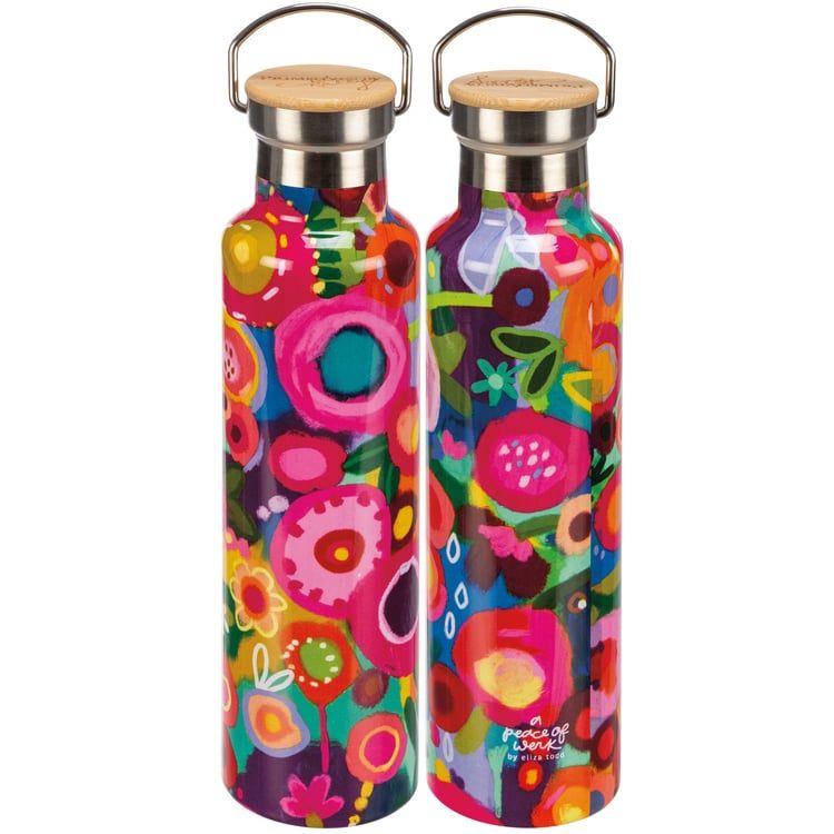 Floral Water Bottle