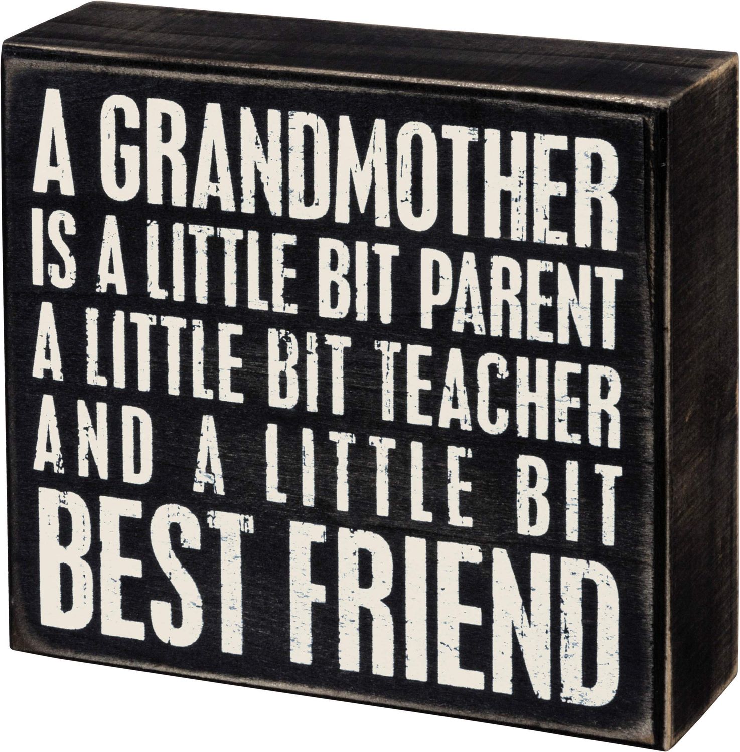 Grandma Best Friend Primitives by Kathy Box Sign 5.5-Inch