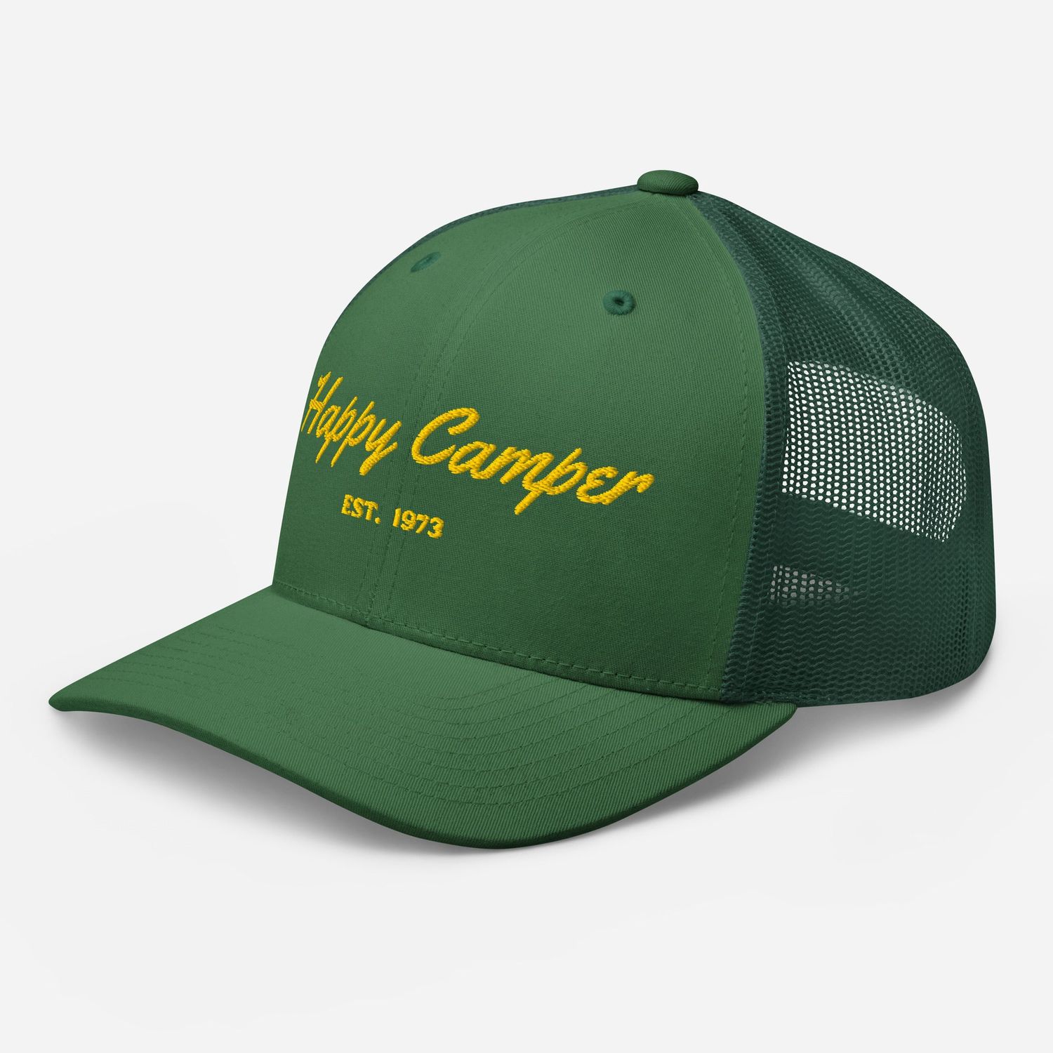 Green Happy Camper Cap