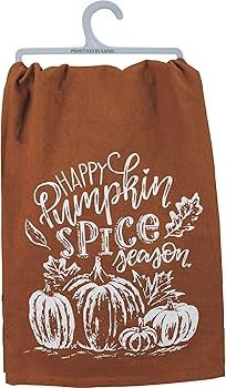 Happy Pumpkin Spice Season Pumpkins Printed Kitchen Dish Towel Cotton