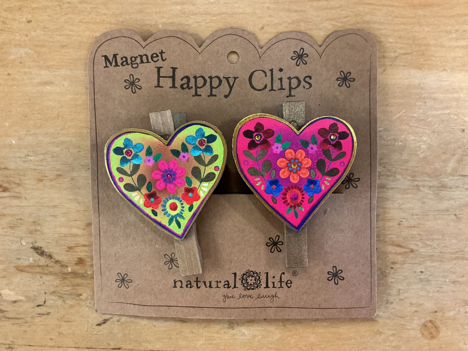 2pc Heart - Magnet Happy Clips
