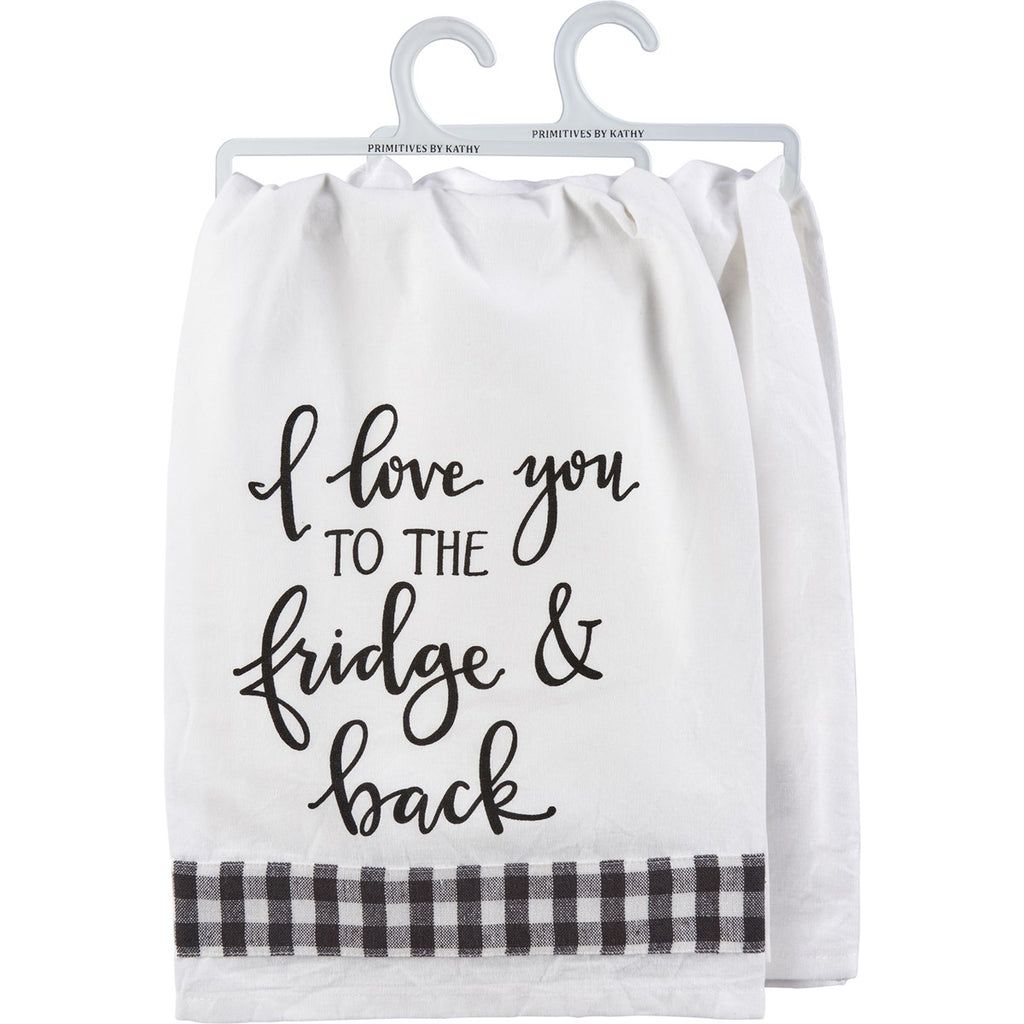 I Love You to the Fridge Kitchen Towel
