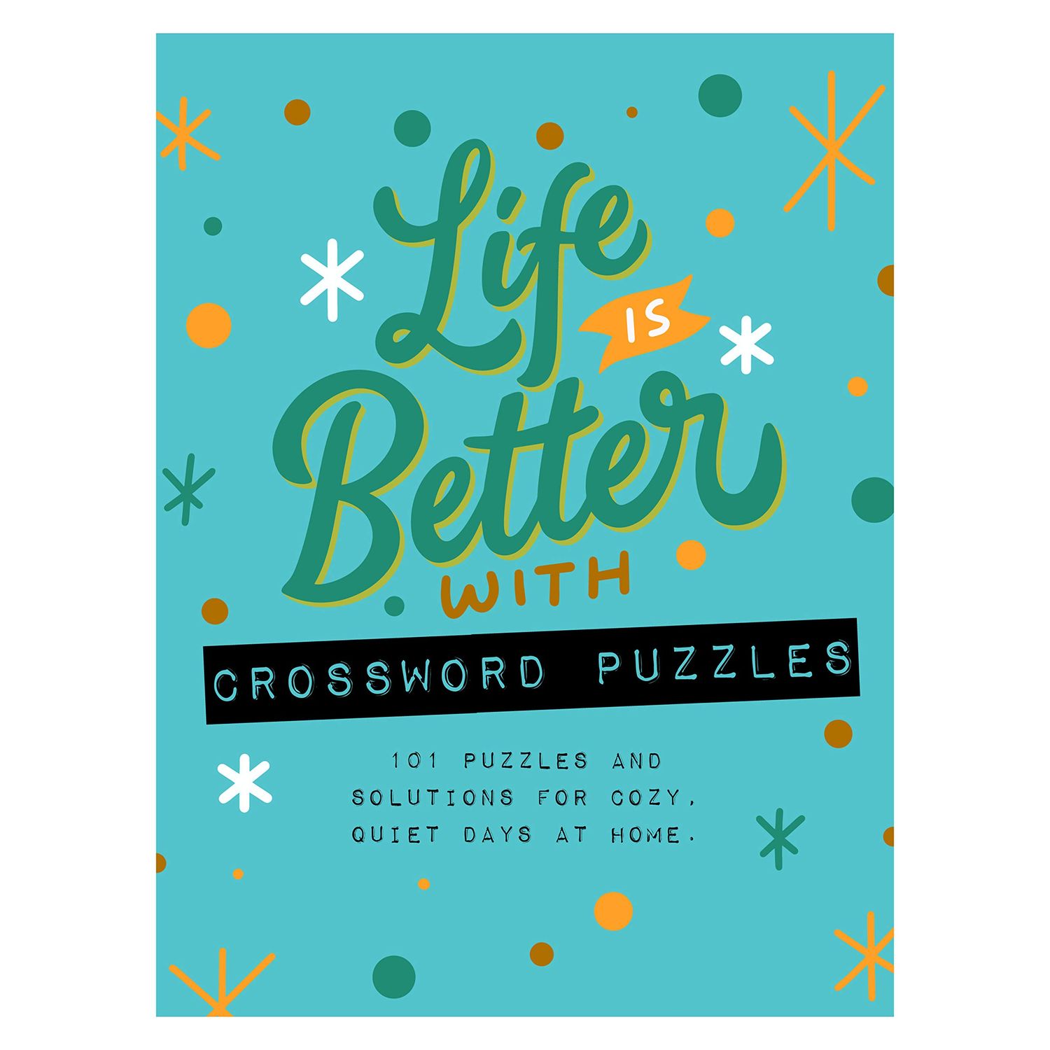 Life is Better with Crossword Puzzles Book Spiral Puzzle Pad