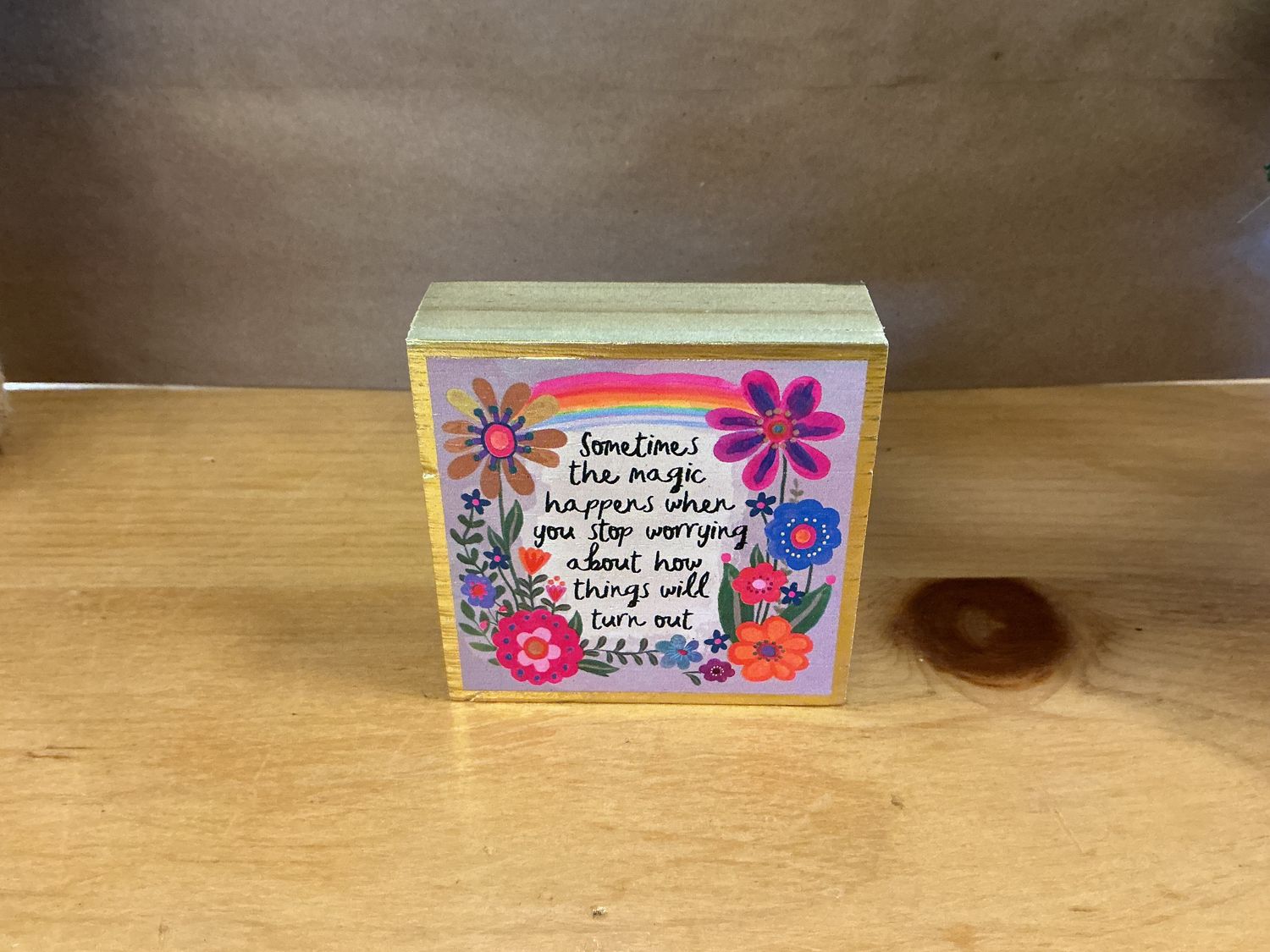 Magic Happens - Mini Wooden Box Sign