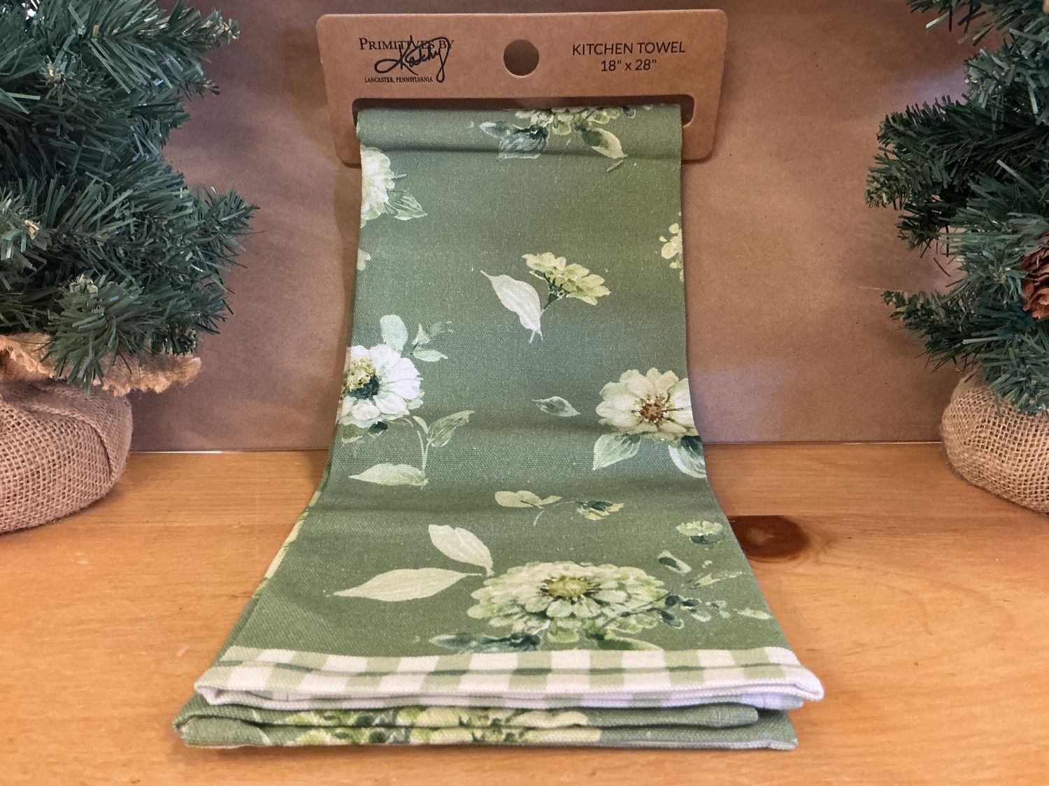 Green Floral - Kitchen Towel