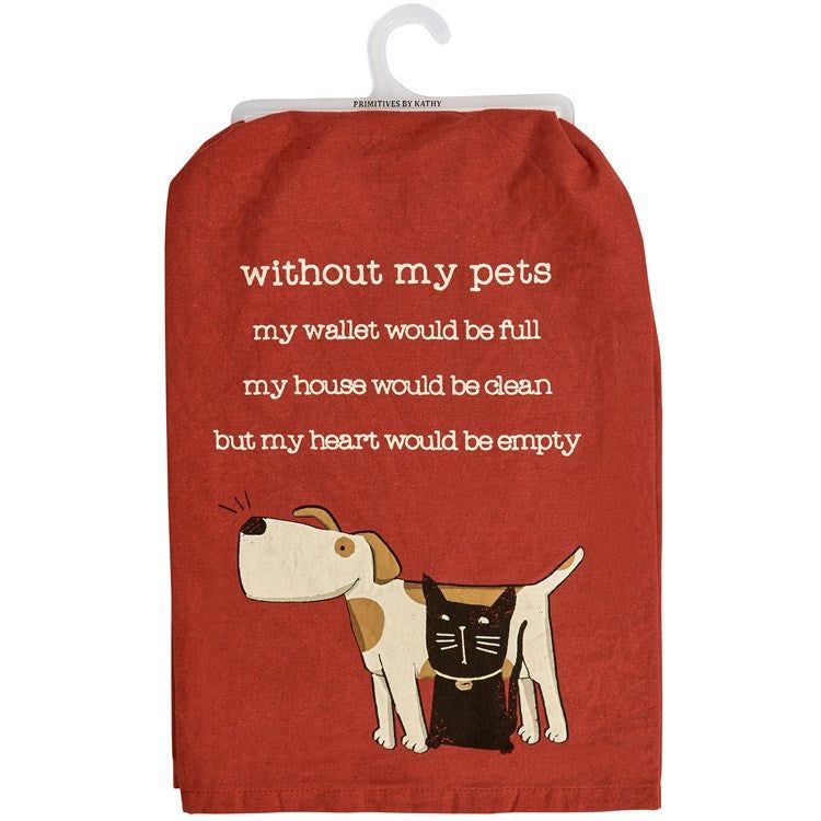 Without my pets kitchen towel