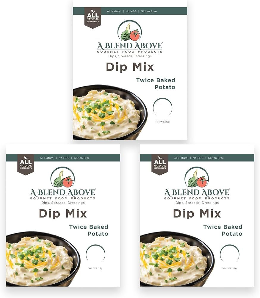 A Blend Above Twice Baked Potato Dip Mix  3 Pack  Gluten-Free