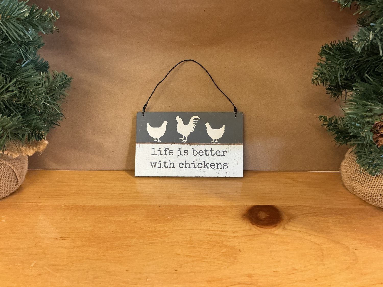 Life Is Better WithChickens Wooden Slat - Sign