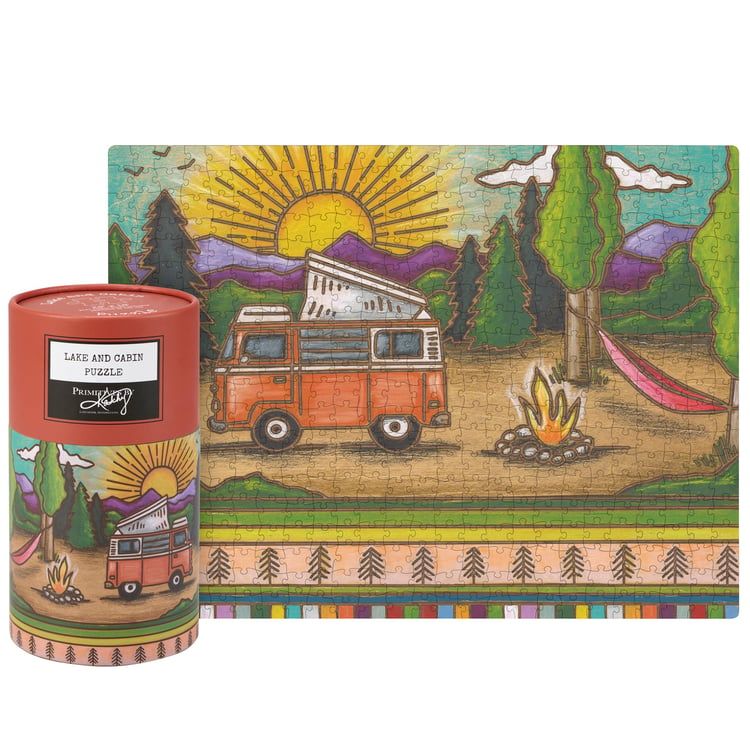 Lake and Cabin - 500 Piece Puzzle - 24” x 18”