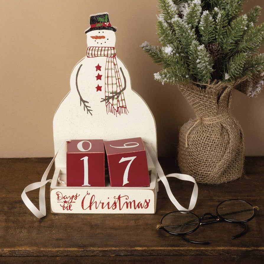 Christmas Countdown Wood Blocks Set piece