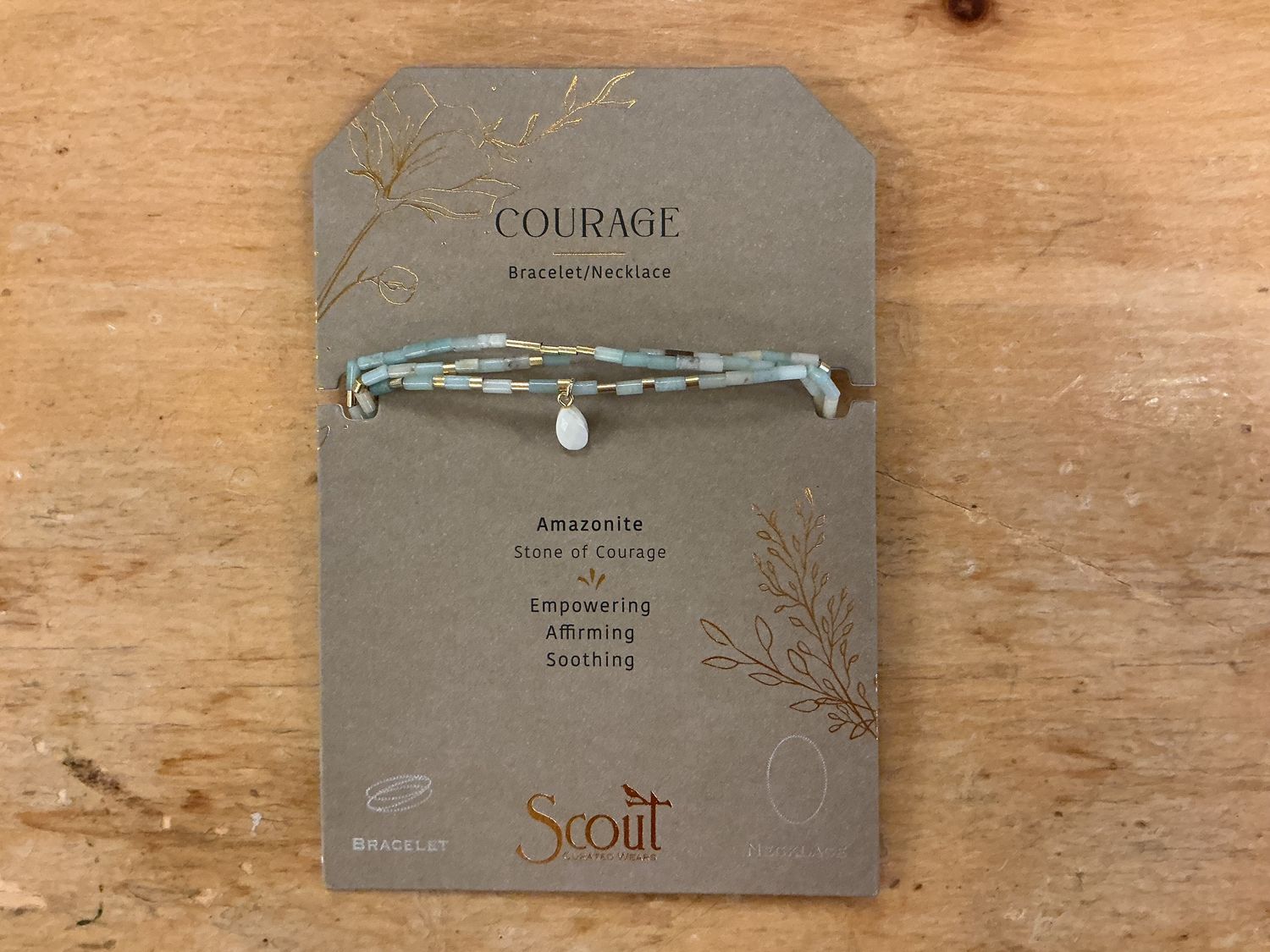 Tear Drop Amazonite Courage - Bracelet/Necklace