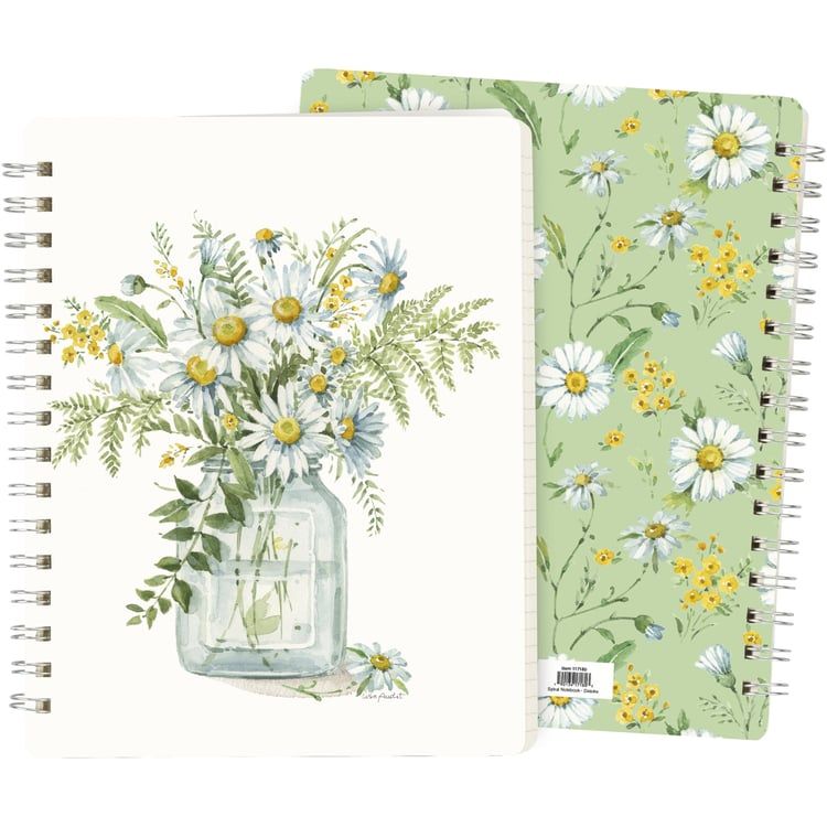 Daisies Spiral Notebook