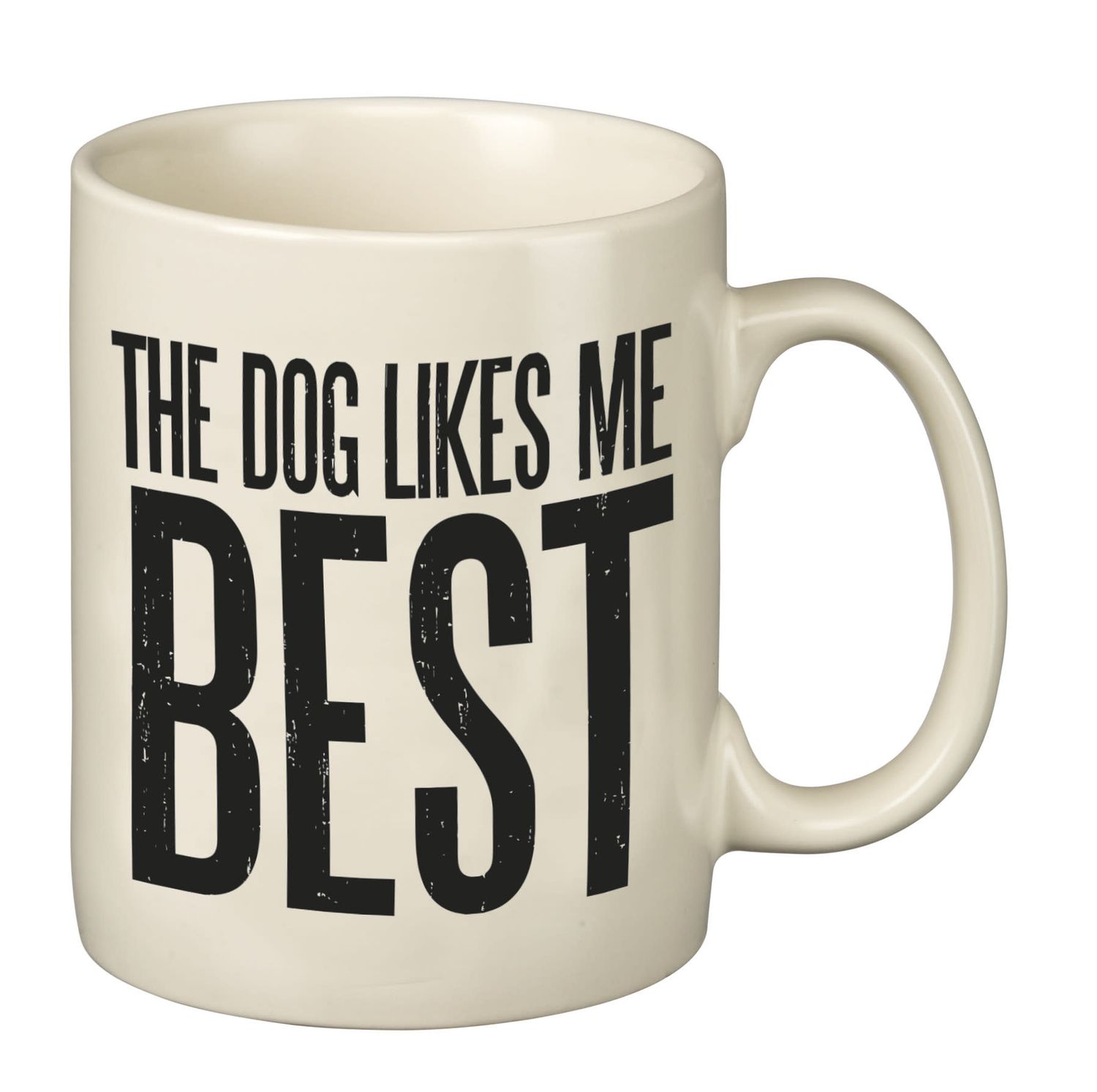 Dog Likes Me Primitives Mug