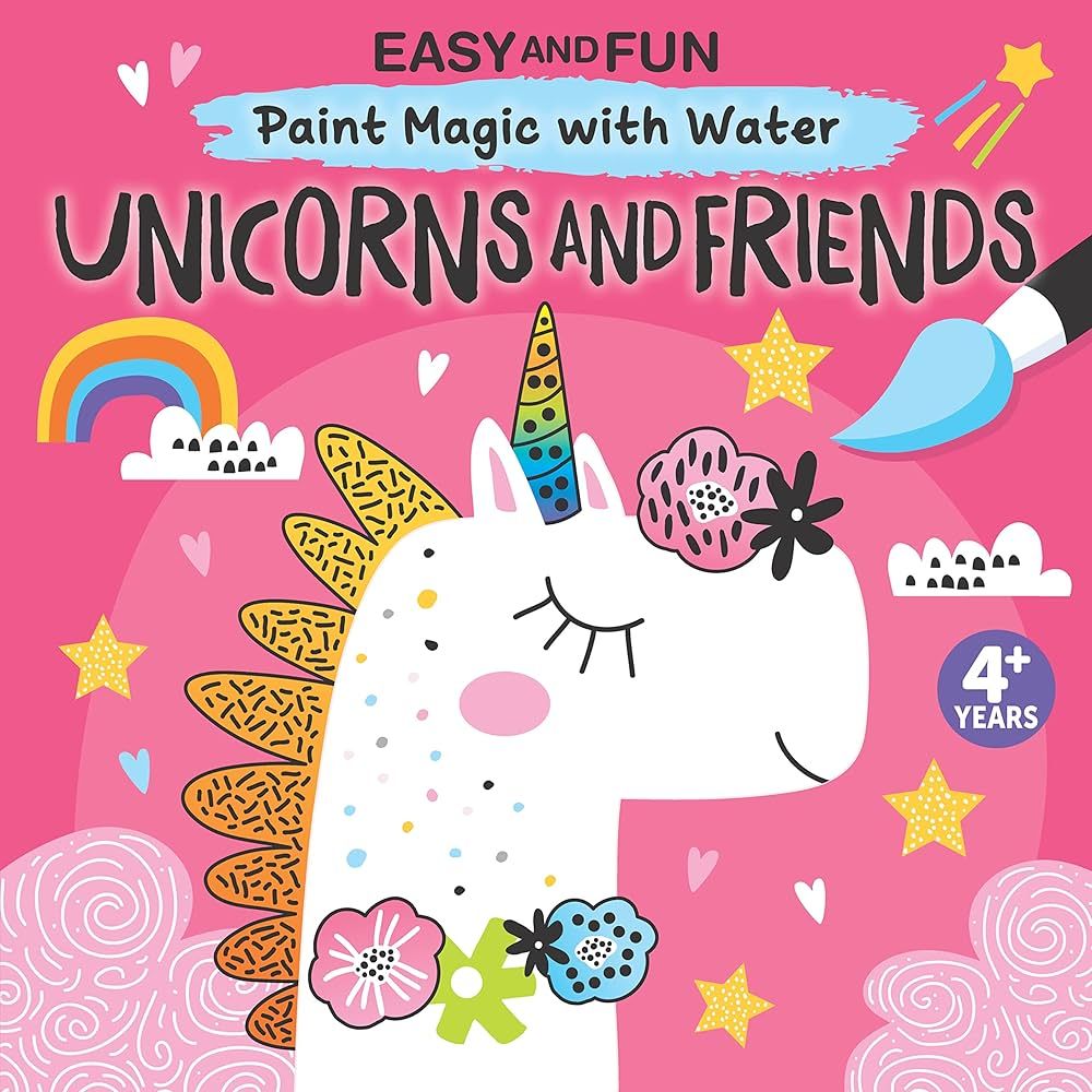 Easy and Fun Paint Magic with Water: Unicorns and Friends - by (Paperback)