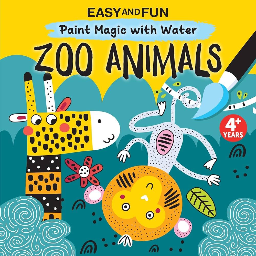Easy and Fun Paint Magic with Water: Zoo Animals - by Clorophyl Editions (Paperback)