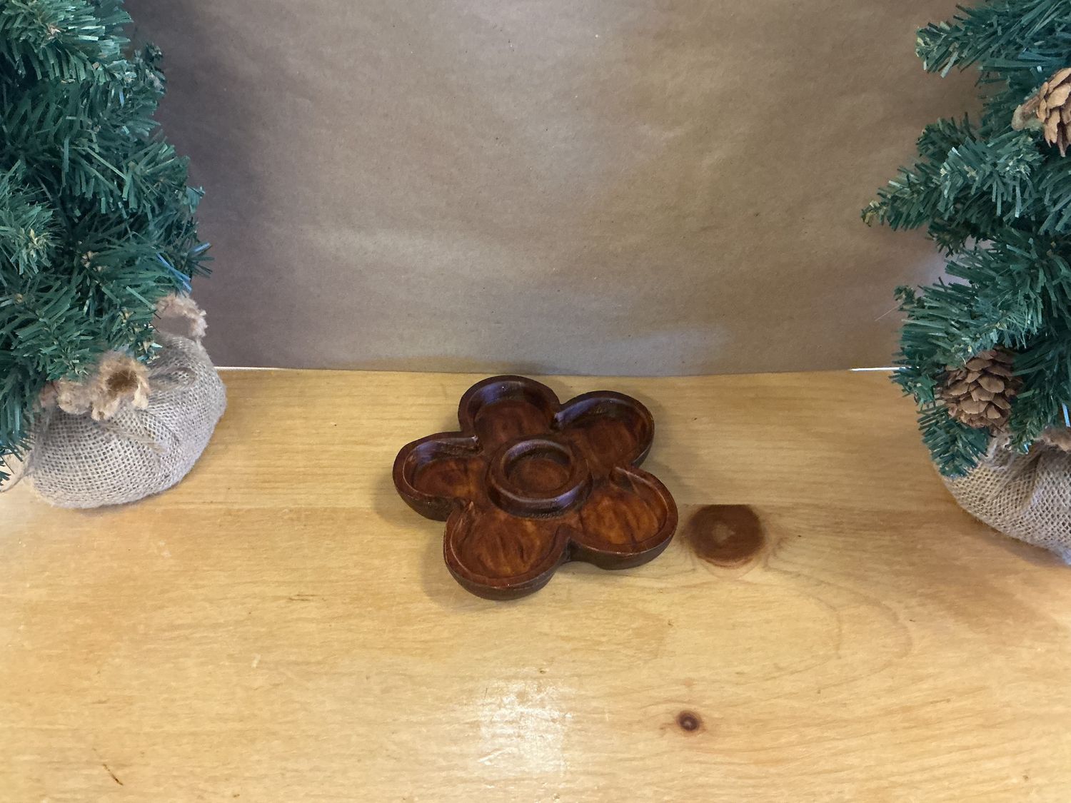Flower - Wood Dish
