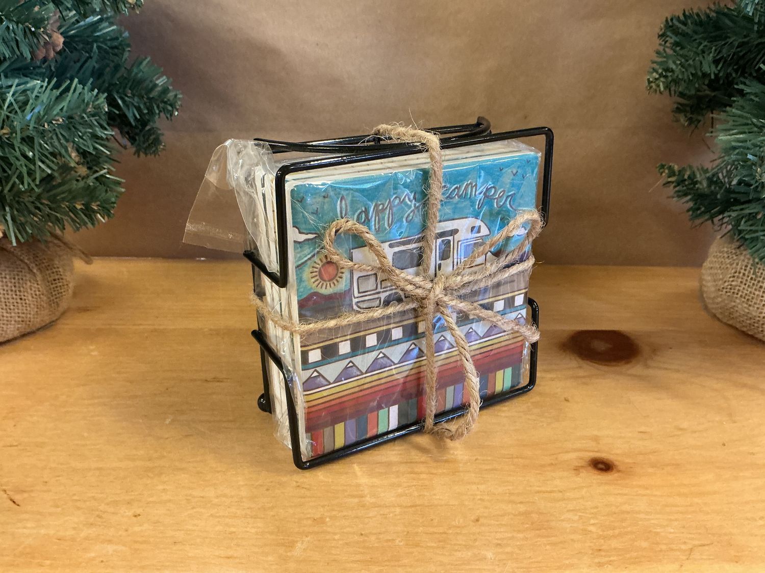 Happy Camper - Coaster Set 4pc