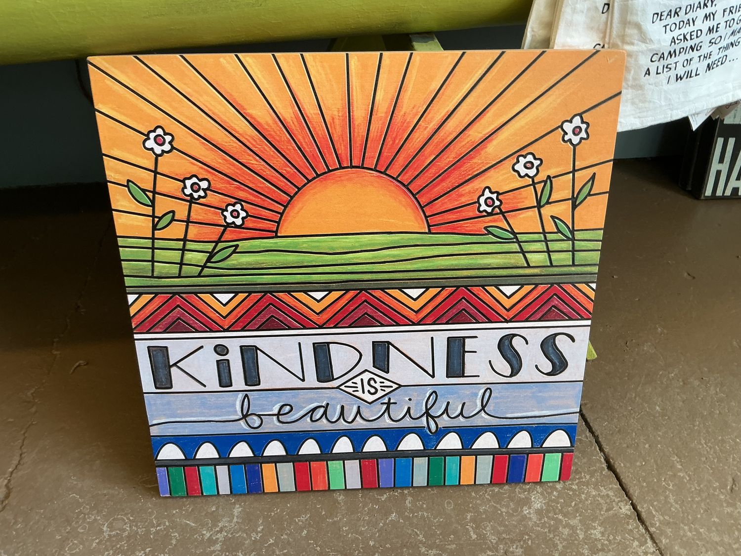 Kindness Is Beautiful - Wooden Box Sign
