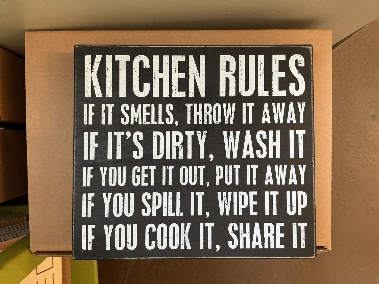 Kitchen Rules Sign