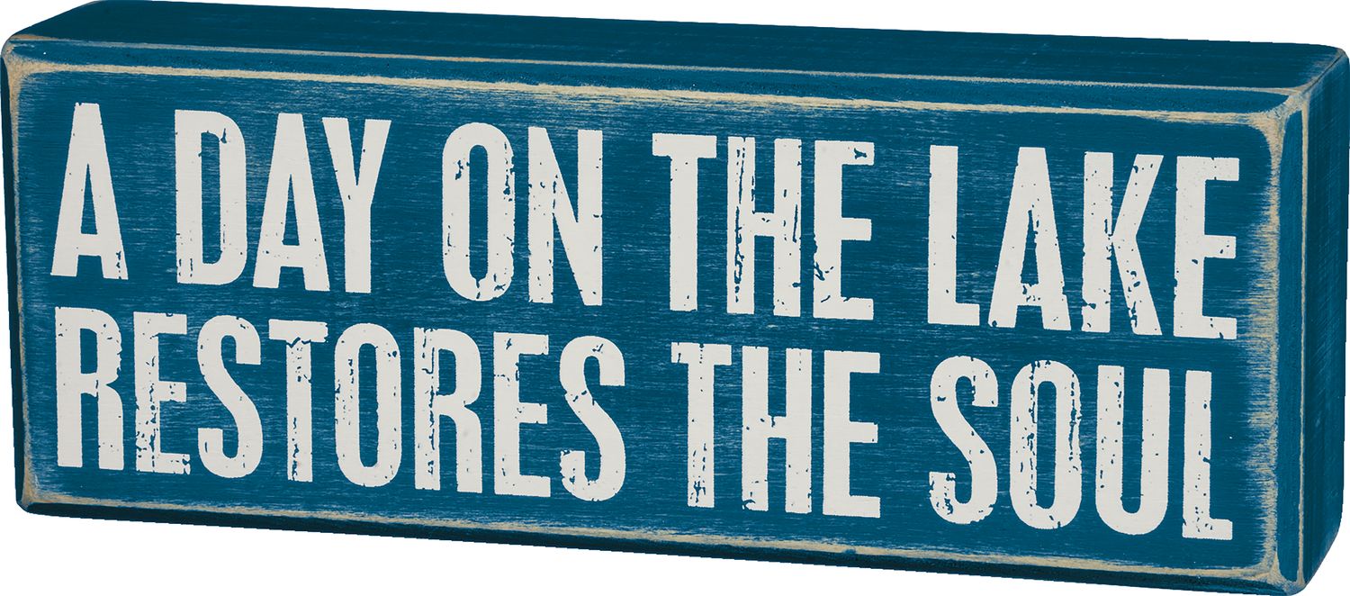 Box Sign - Restores Soul | Primitives by Kathy