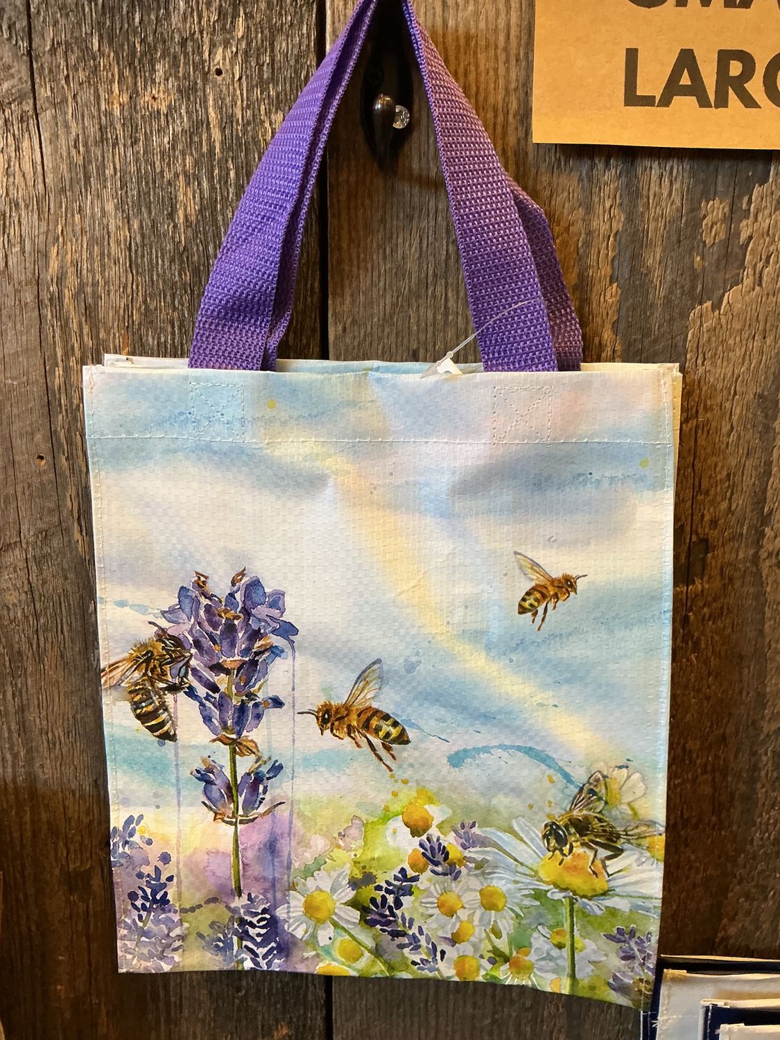 Lavender Bee Pollenate - Reusable Bag