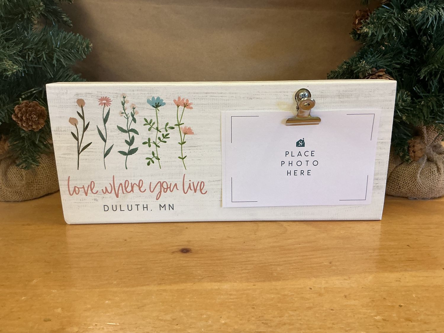 Love Where You Live - Duluth MN - Wooden Block Frame