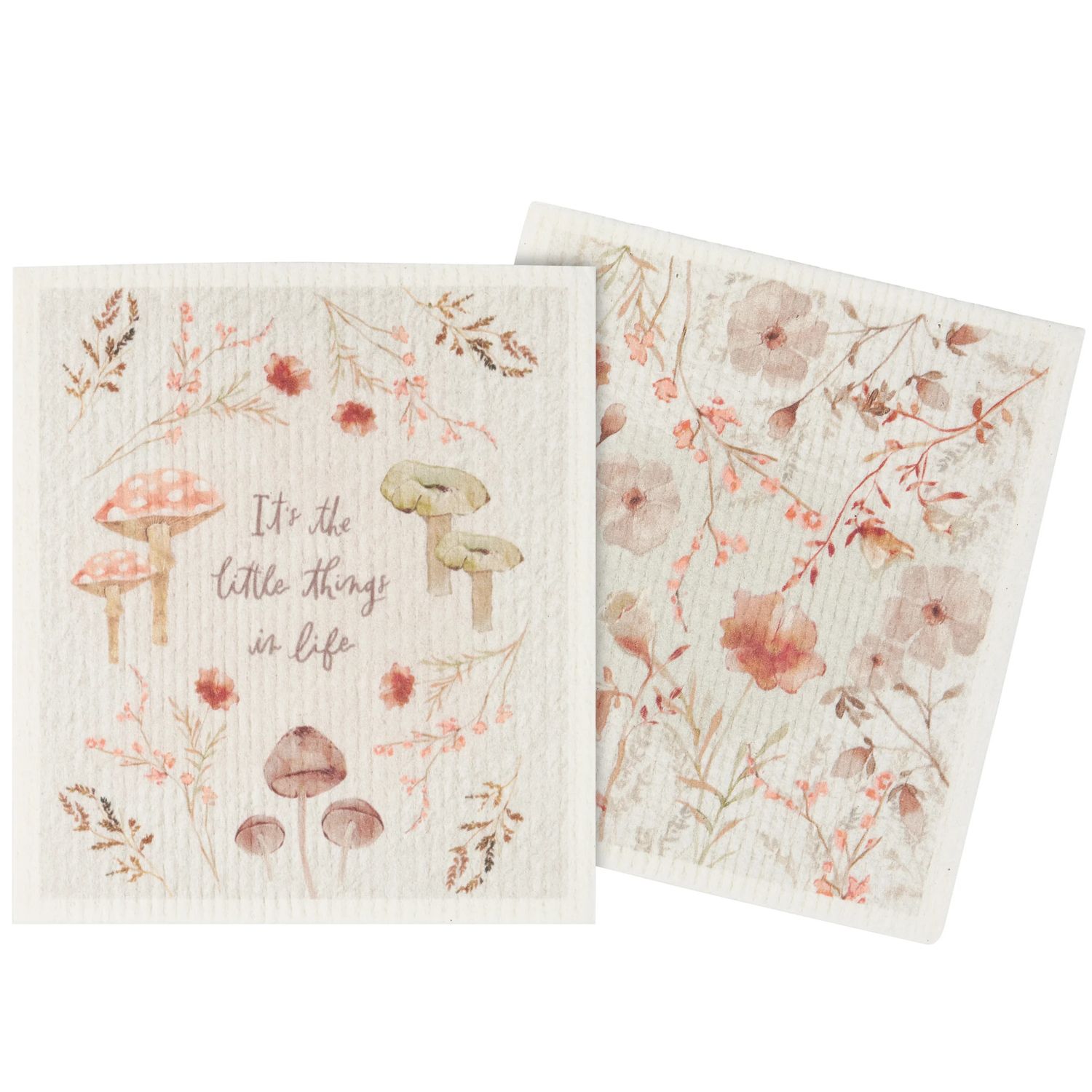Mushroom Swedish Dishcloth Set | Primitives By Kathy