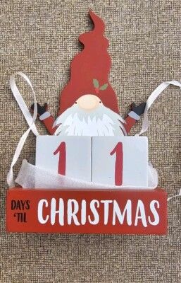 Primitives by Kathy 112448 Santa Gnome Countdown, 39.25 Inch