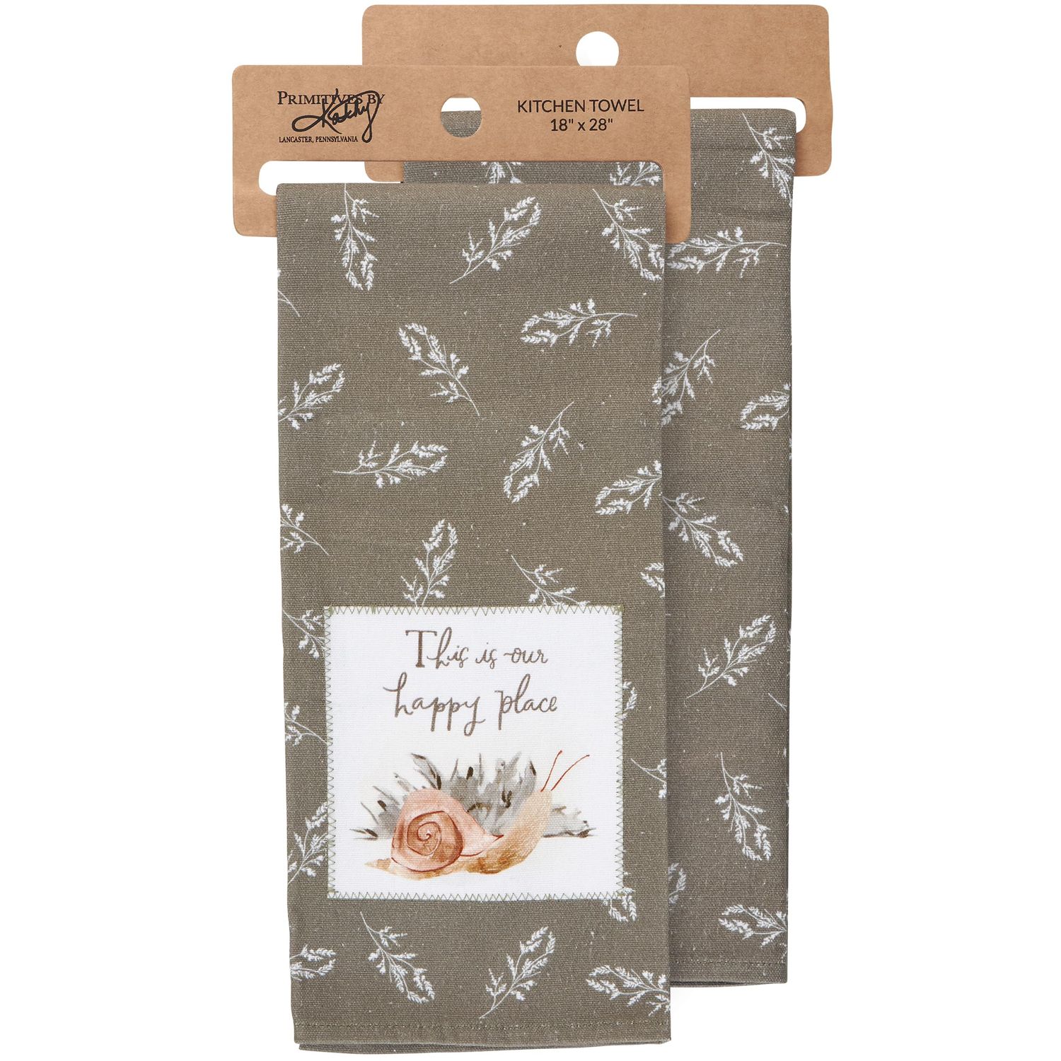 Primitives by Kathy Happy Place Dish Towel