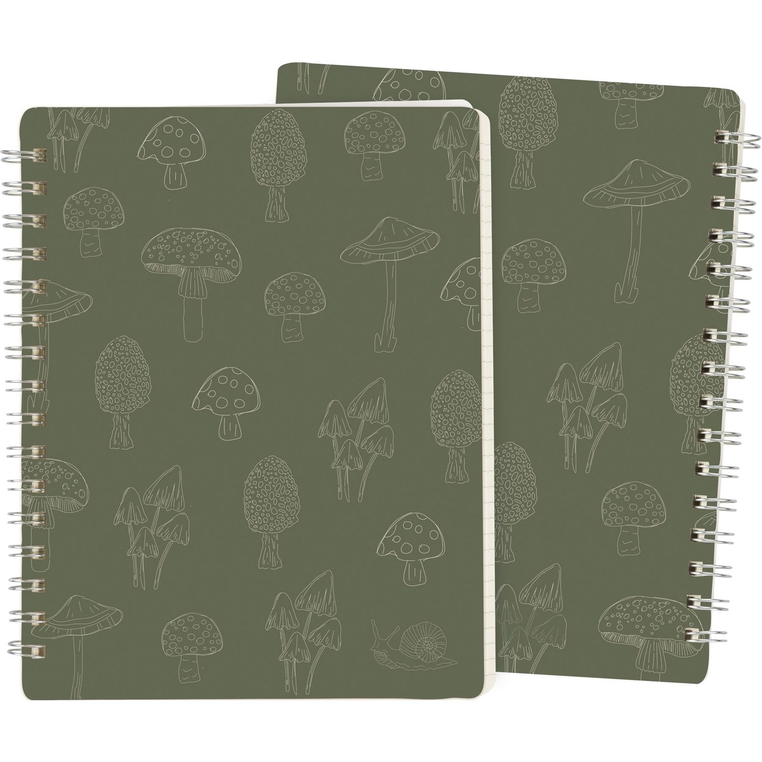 Primitives by Kathy Mushrooms Spiral Notebook