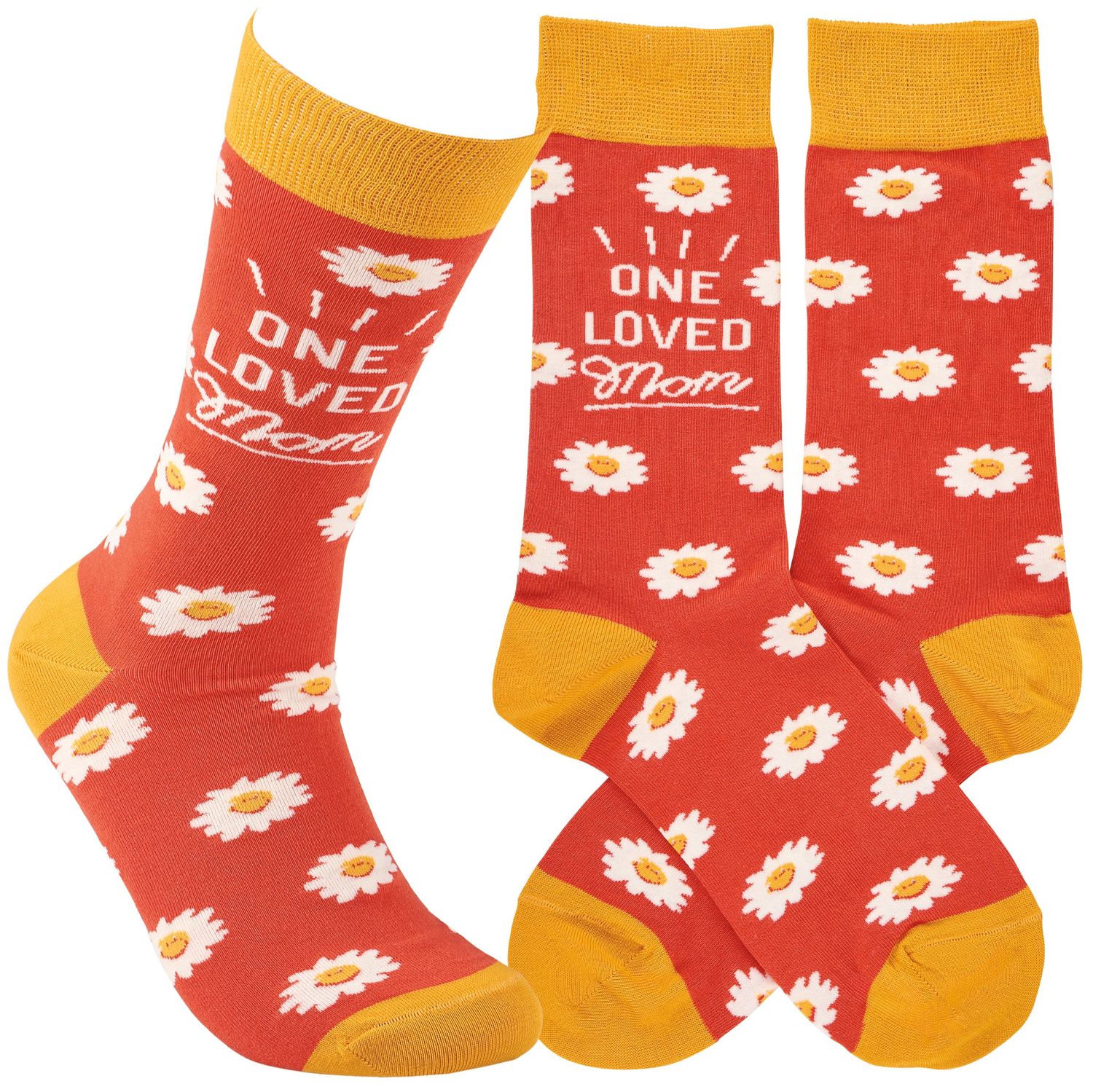 Primitives by Kathy One Loved Mom Socks