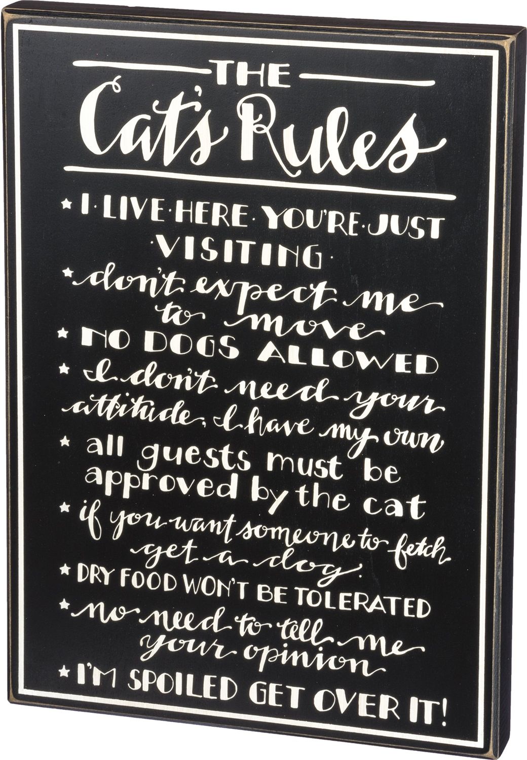 Primitives by Kathy The Cat's Rules Box Sign