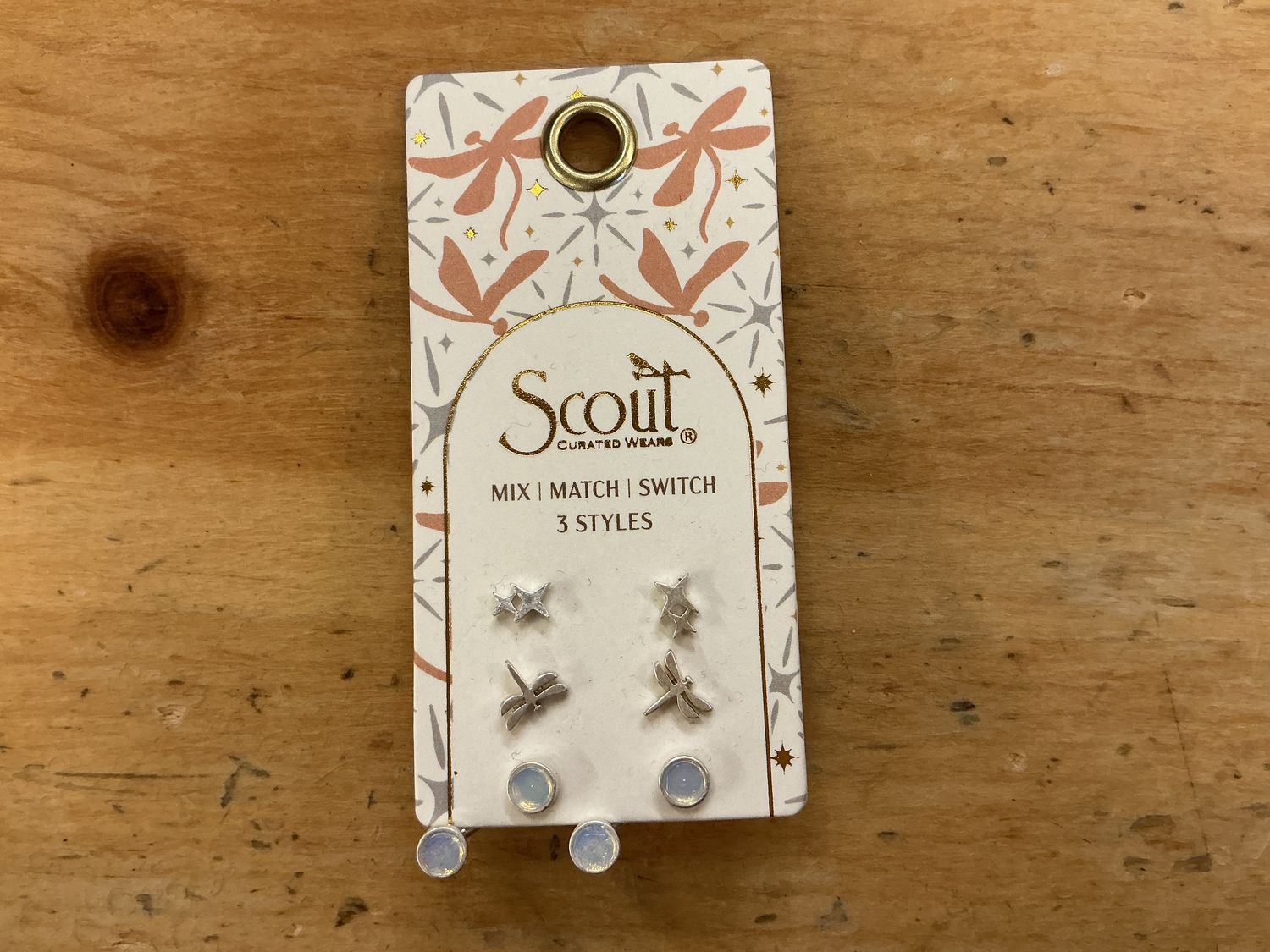 Scout Silver Trio Star/Dragonfly - Earrings