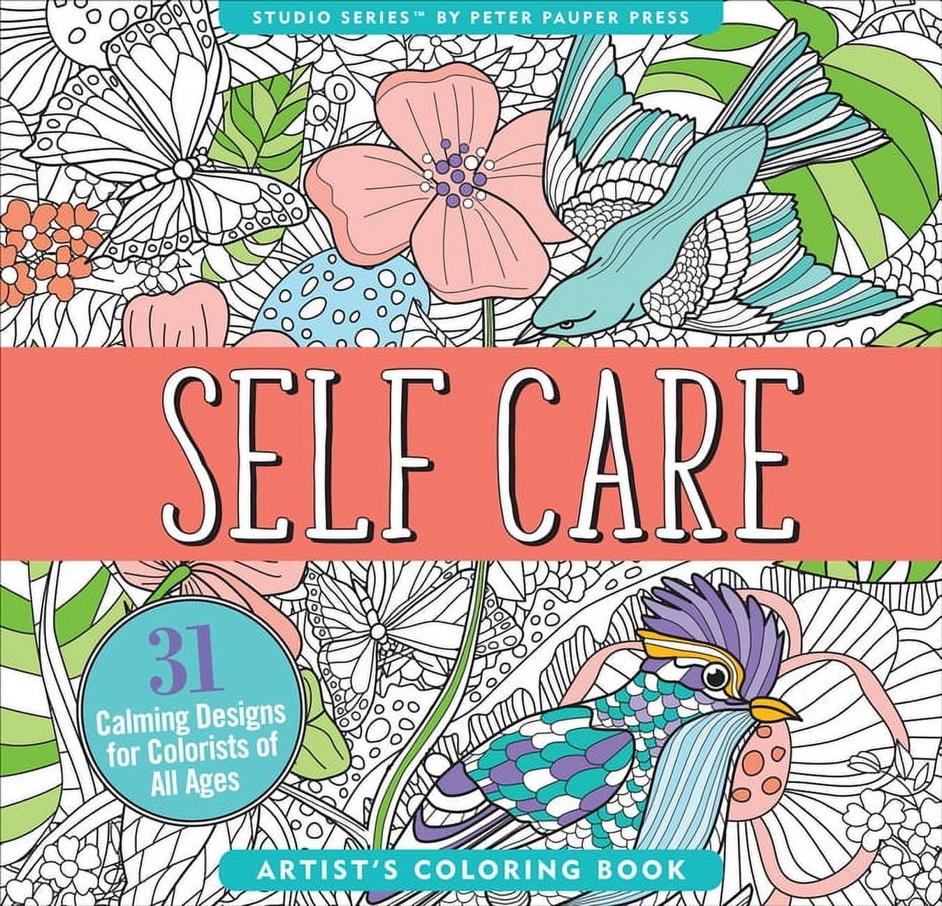 Self Care Coloring Book - (Paperback)